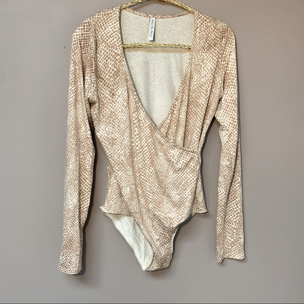 Rachel Pally Snakeskin Print Body Suit
